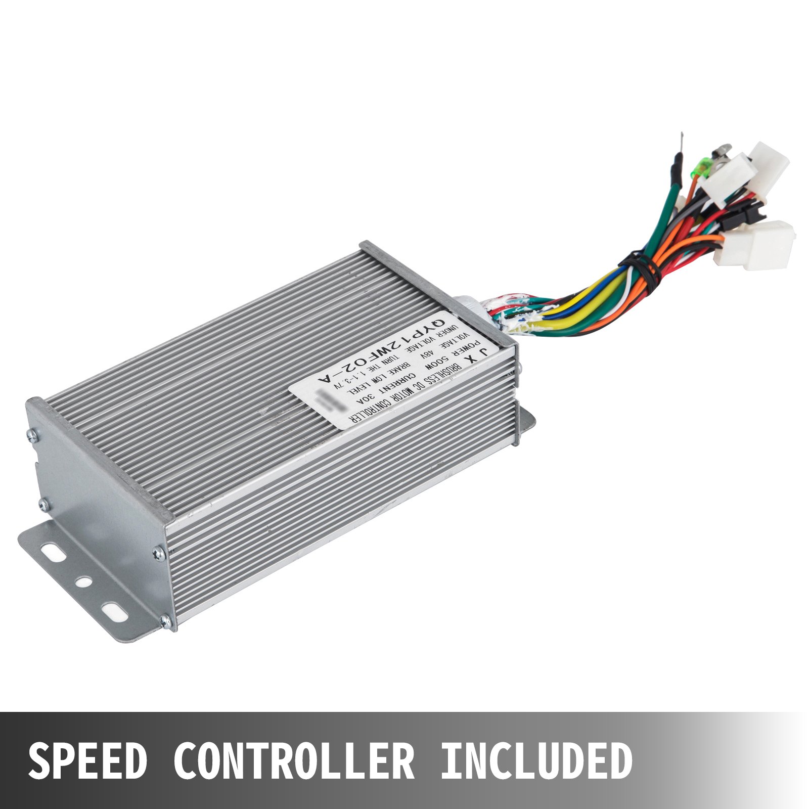 VEVOR 48V 500W DC Motor Electric Motor 600 RPM Rated Speed Brushless Motor with Brushless Controller Suitable for E-bikes Electric Scooters