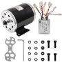 VEVOR Electric DC Motor, 500W 24V Brushed Motor with Speed Controller 2500RPM 26.7A Electric Scooter Motor Kit for Go Kart Scooters