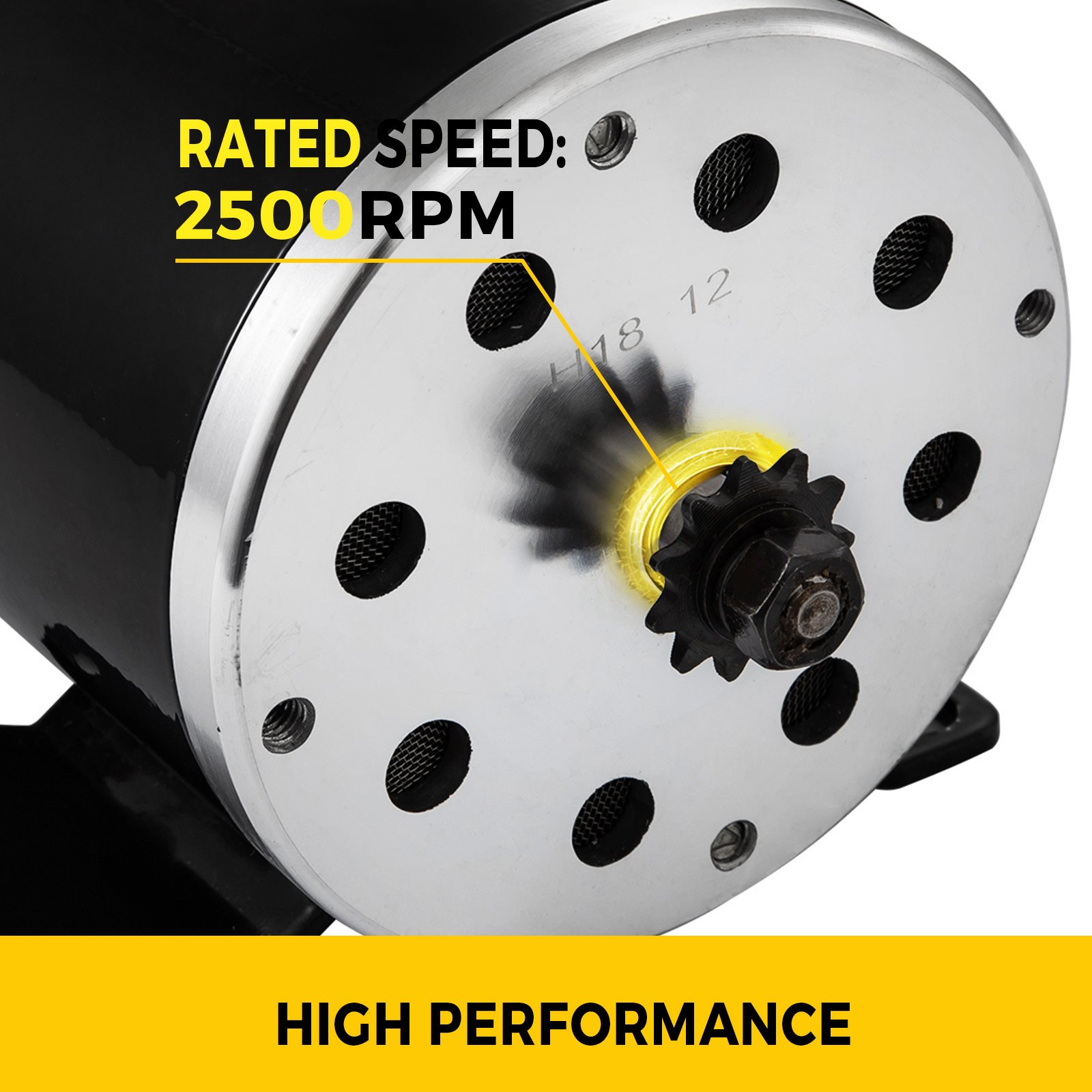 36V Electric Motor 500W Brushed Motor For EVO Scooter ATV MY1020 Tricycle Gokart