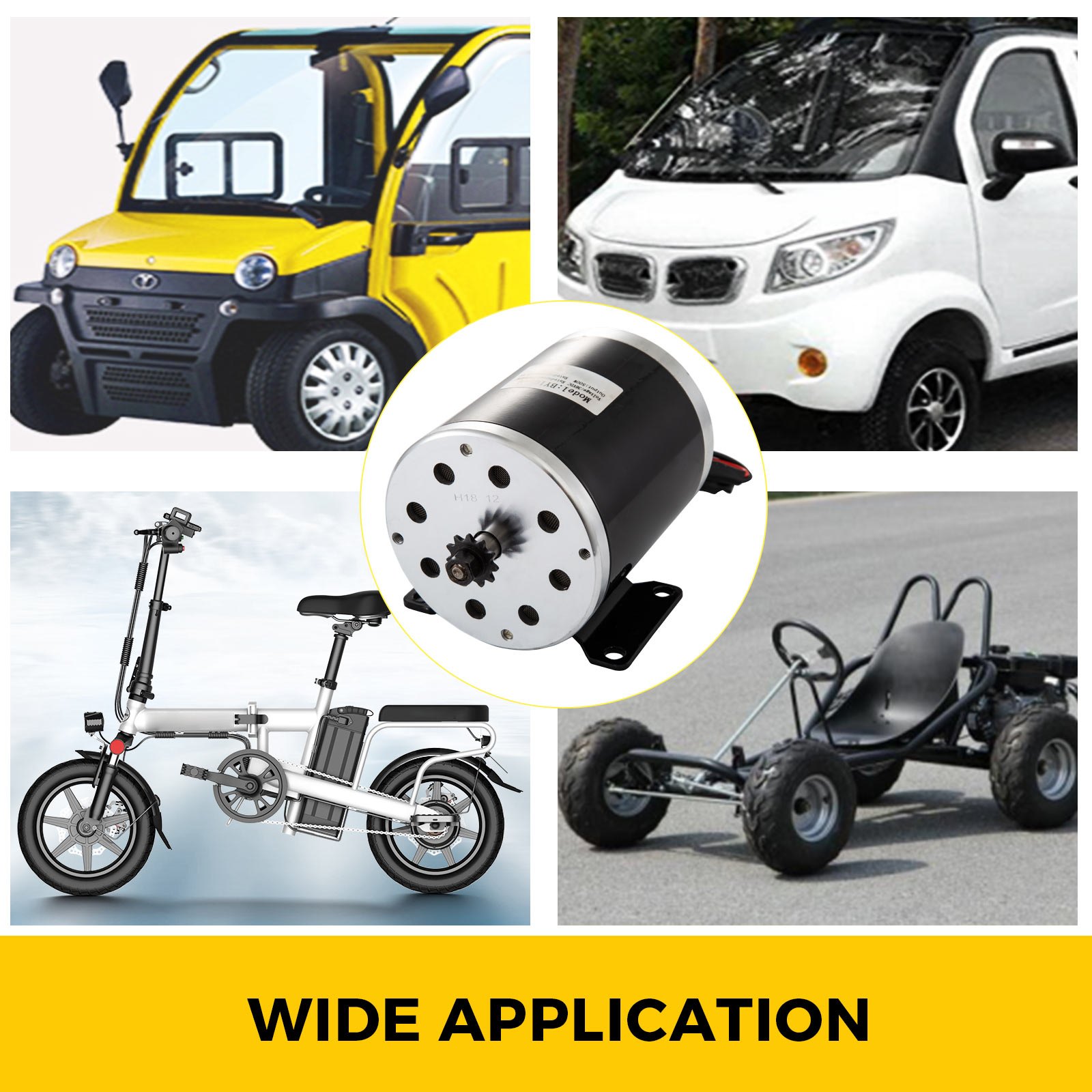 36V Electric Motor 500W Brushed Motor For EVO Scooter ATV MY1020 Tricycle Gokart