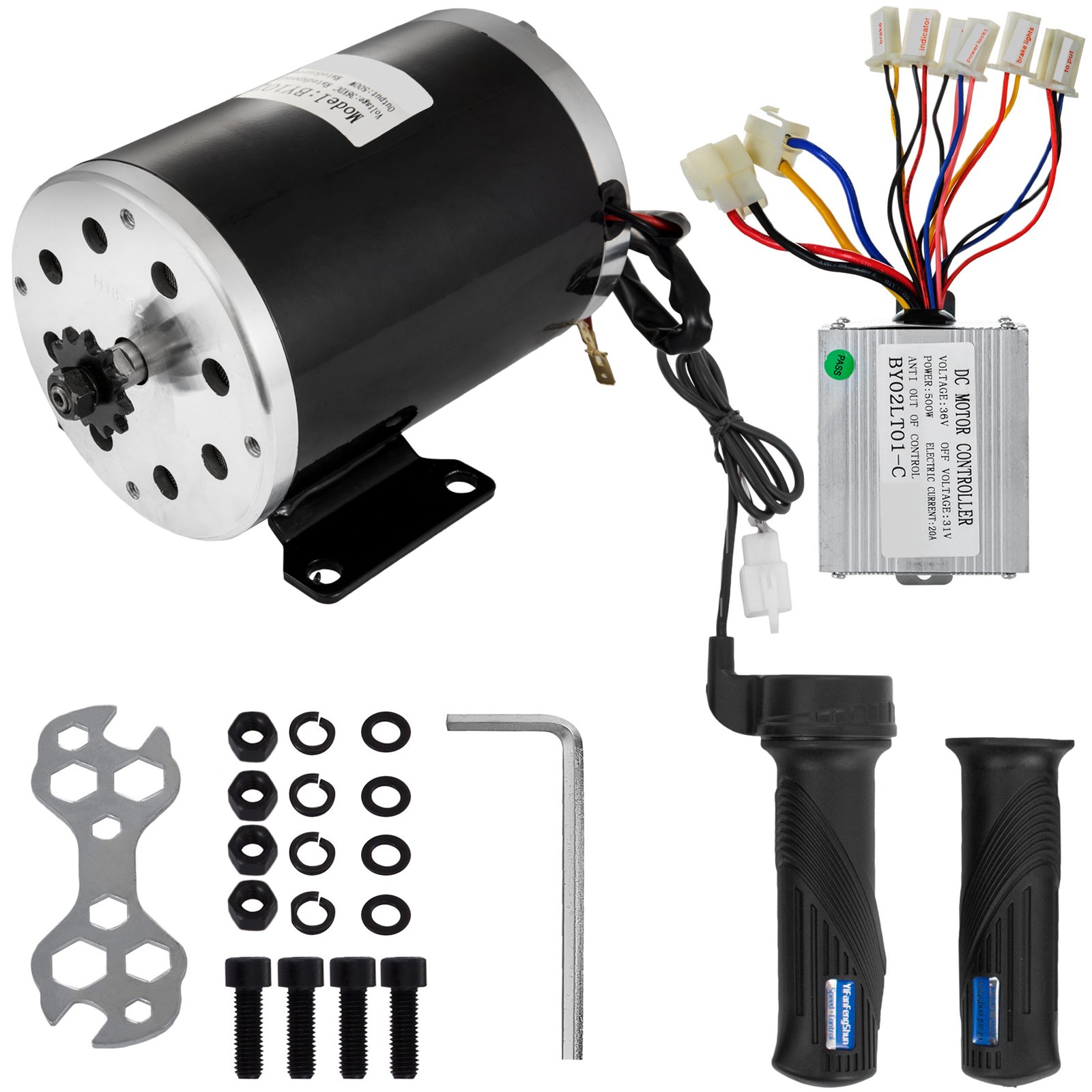 36v Dc Electric Motor Speed Controller Throttle 500w E-atv Bicycle E-scooter