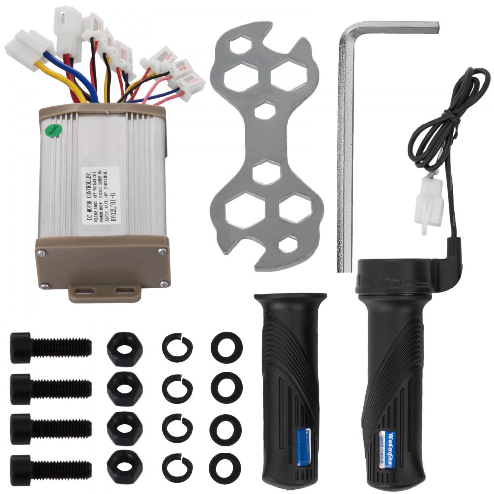 800W 36V DC Electric Brush Motor Controller Throttle grip Scooter Go Kart