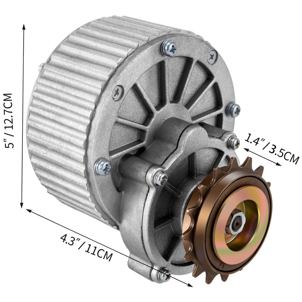 Brushed Motor Go Kart Electric Go Kart Motor 36v 450w Electric Scooter Motor Kit