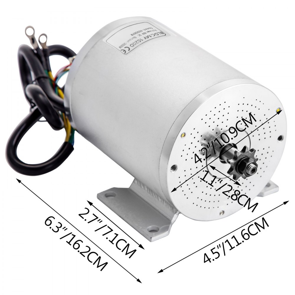 60v Dc Motor Brushless Electric Motor 2500w Bldc Efficiency Sprocket Quad Ebike