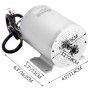 60v Dc Motor Brushless Electric Motor 2500w Bldc Efficiency Sprocket Quad Ebike