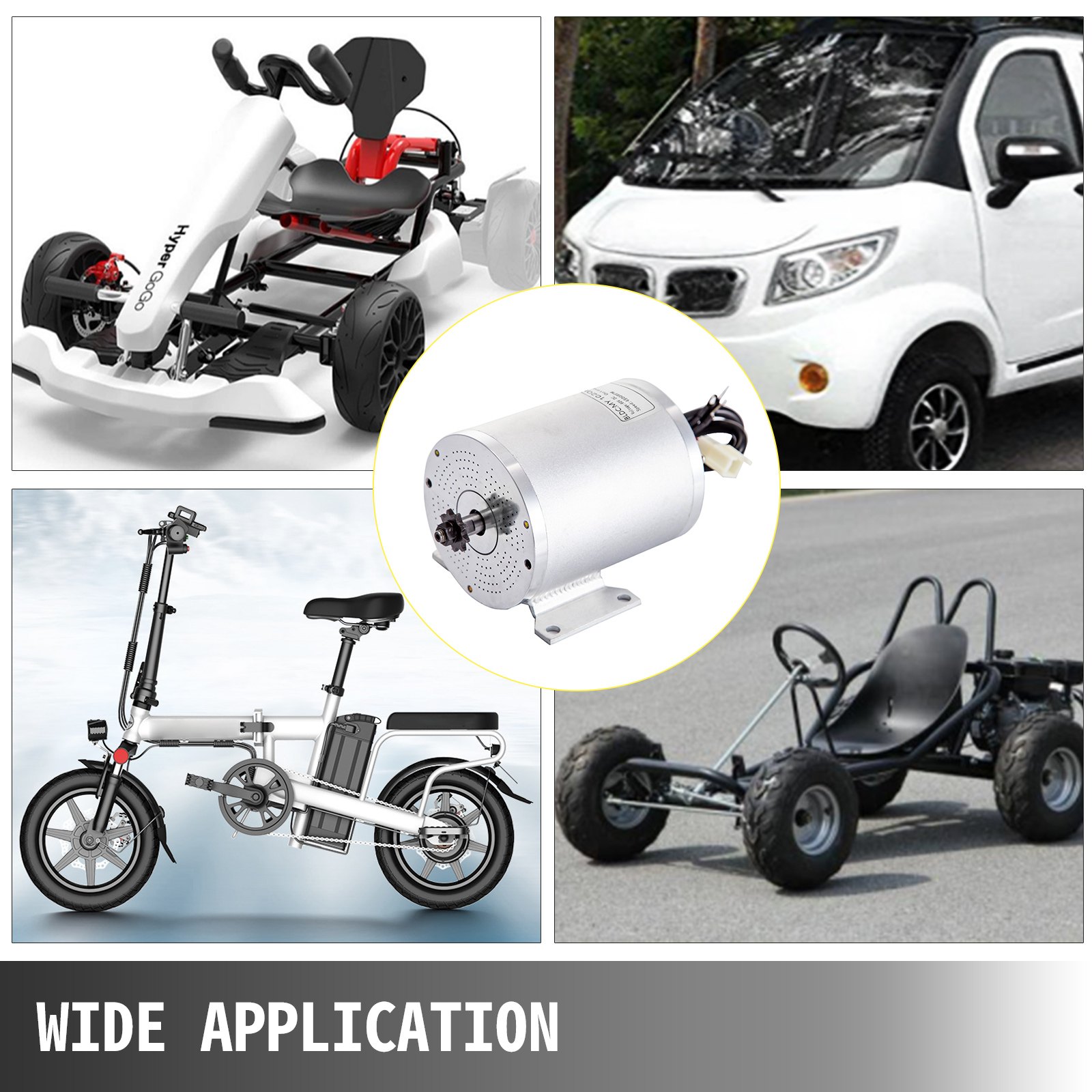 60V DC Motor Brushless Electric Motor 2500W BLDC Go-kart Powerful Mini Bike