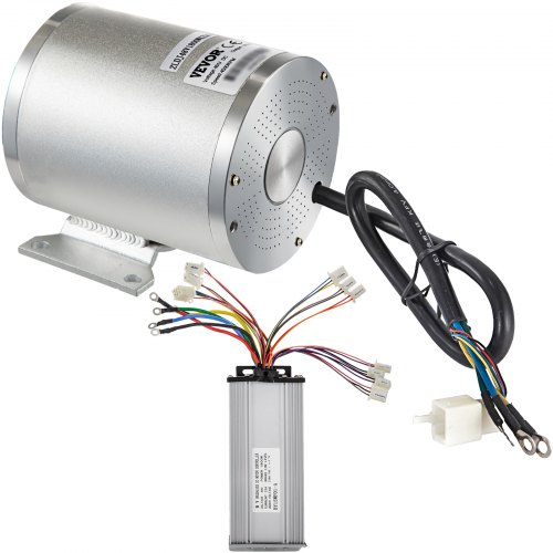 VEVOR 2000W 48V Brushless Motor Kit 42A 4300RPM High Speed Electric Scooter Motor with Mounting Bracket ,Speed Controller Bicycle Motorcycle Mid Drive Motor