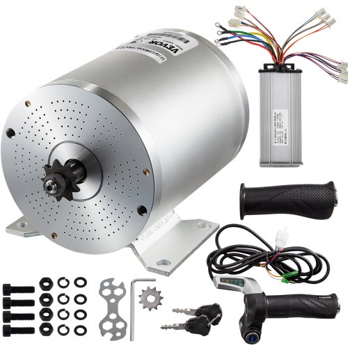 VEVOR 2000W 48V Brushless DC Motor Kit with 42A 4300RPM High Speed Electric Scooter Motor  for golf carts and mobility carts