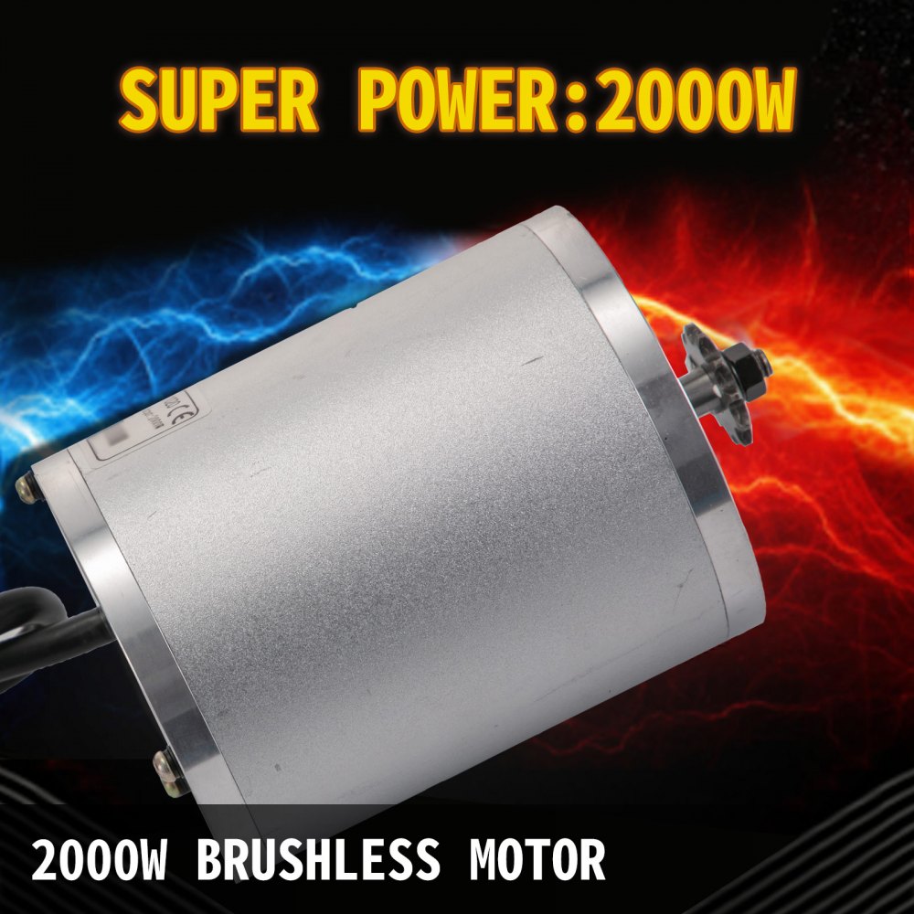 48V DC Motor Brushless Electric Motor 2000W BLDC motorcycle Go-kart scooter