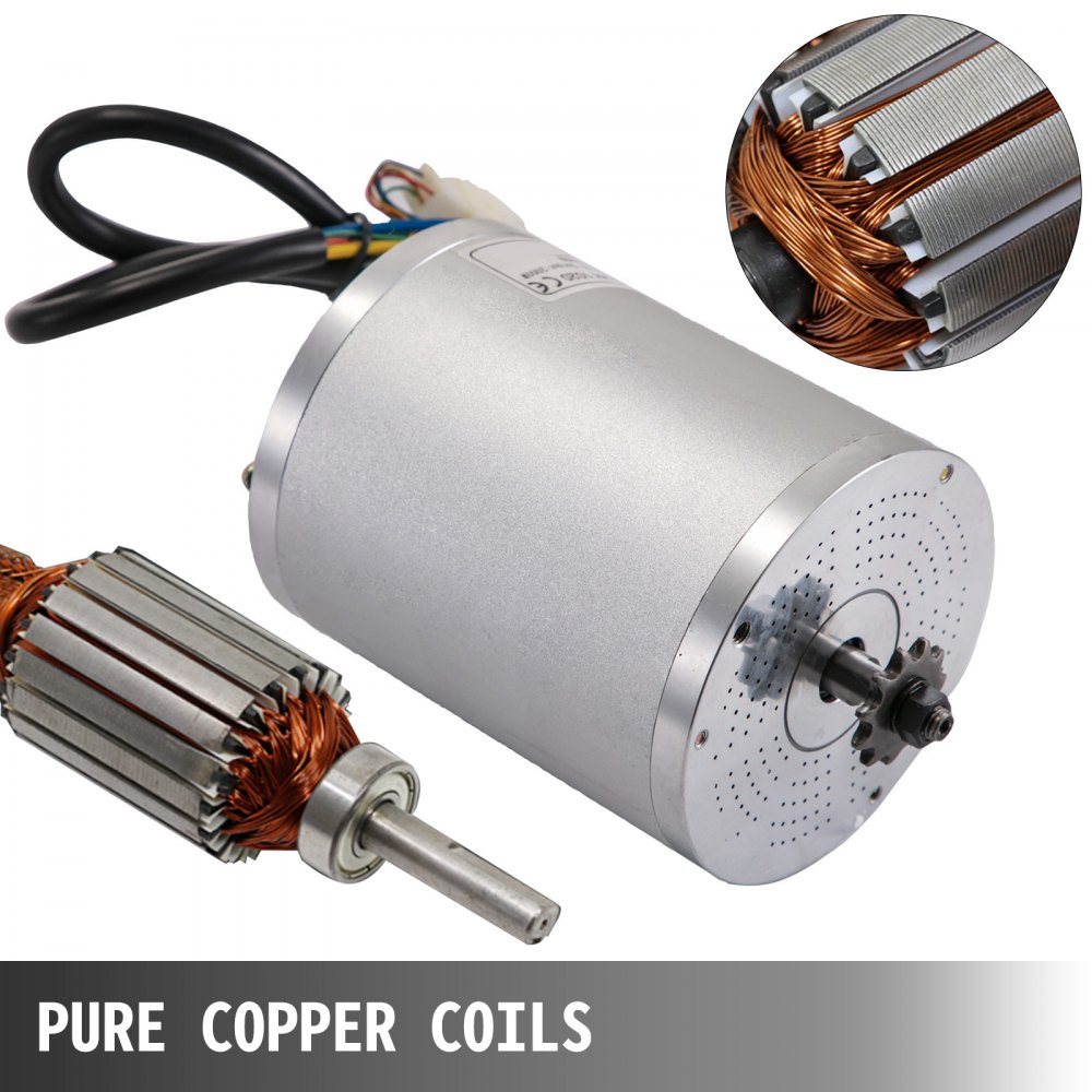 48V DC Motor Brushless Electric Motor 2000W BLDC motorcycle Go-kart scooter