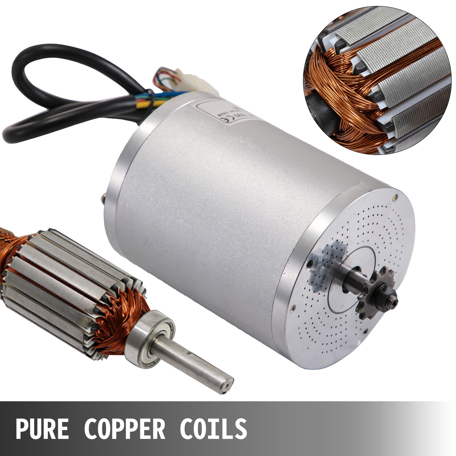 48V DC Motor Brushless Electric Motor 2000W BLDC motorcycle Go-kart scooter