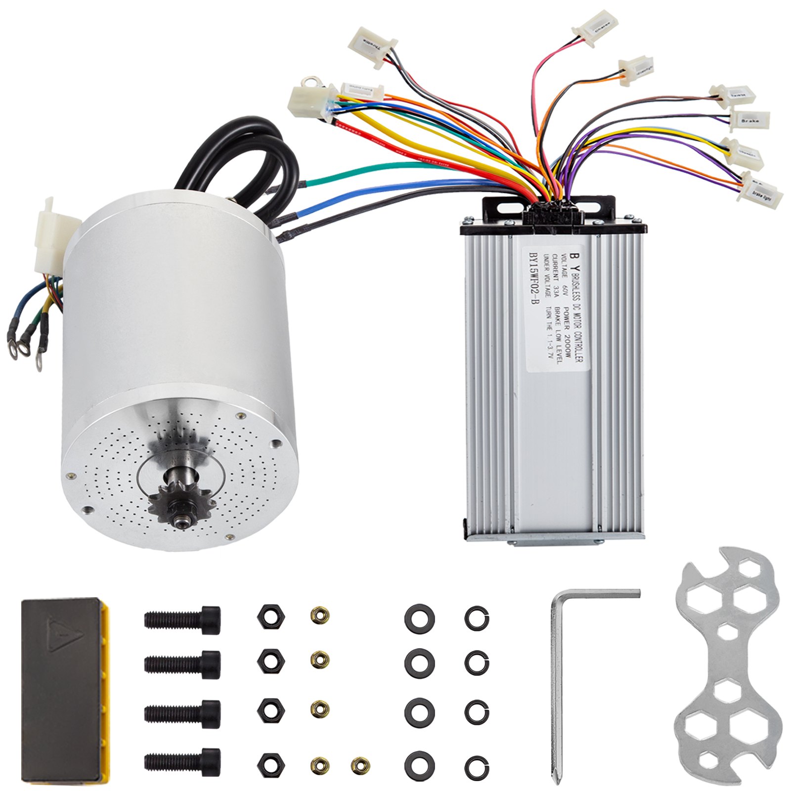 Brushless Electric Motor Controller 60V 2000W BLDC Permanent Powerful Go-kart