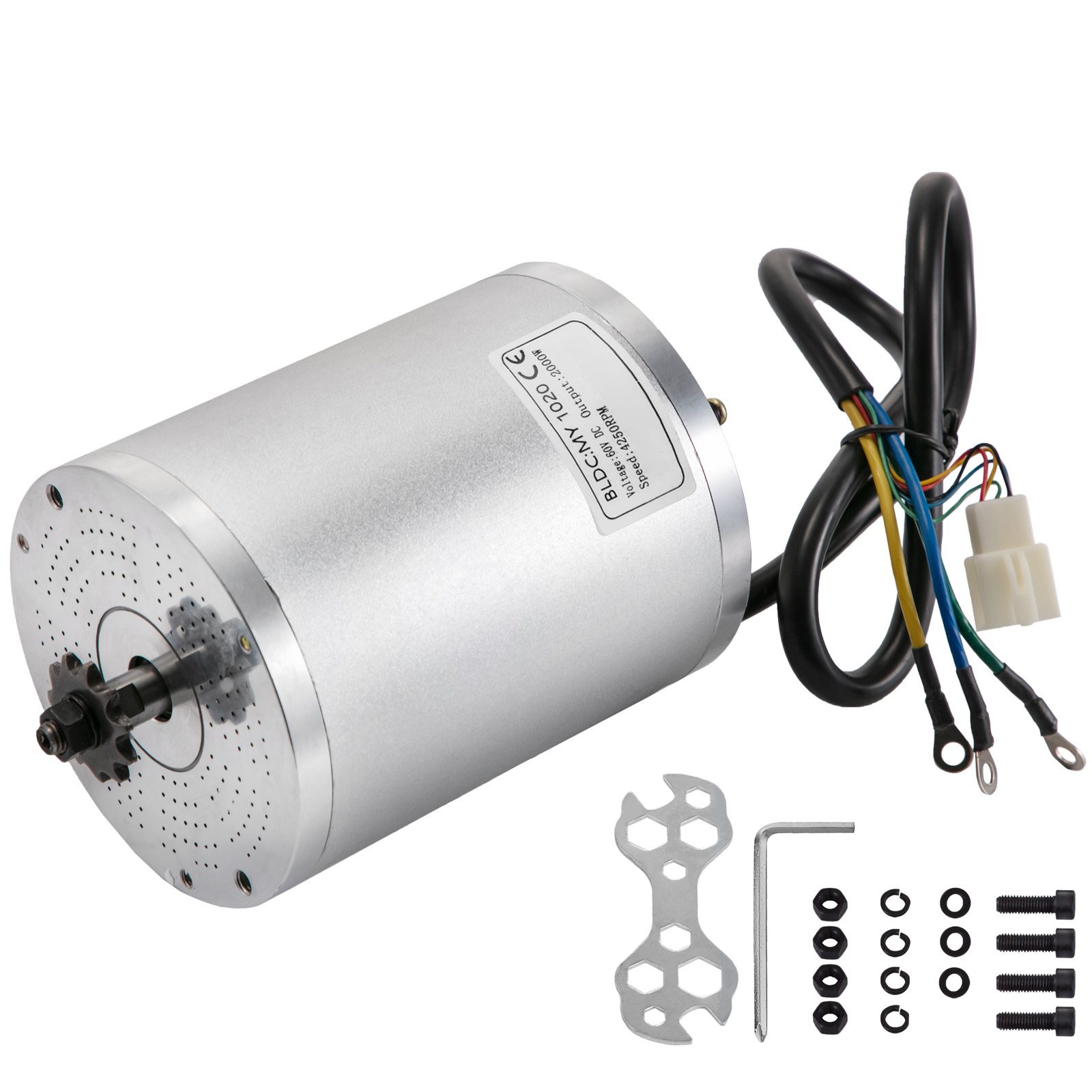60V DC Motor Brushless Electric Motor 2000W BLDC TDM E-Bike scooter