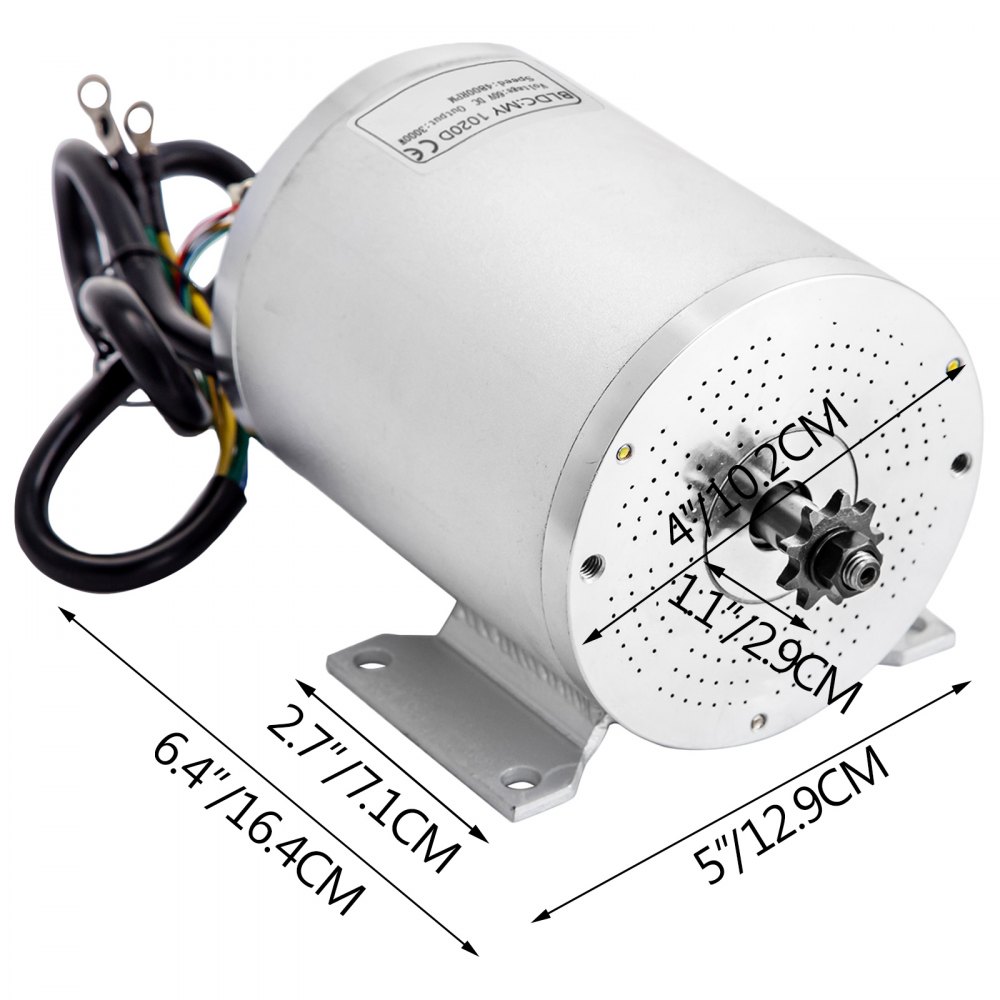 Brushless Electric Motor Controller 60V 3000W BLDC Quad E-Bike Sprocket Stable