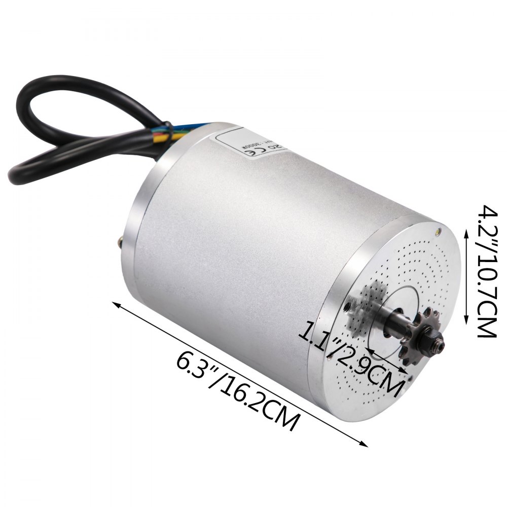 Brushless Electric Motor Controller 60v 3000w Bldc Sprocket Scooter Efficiency
