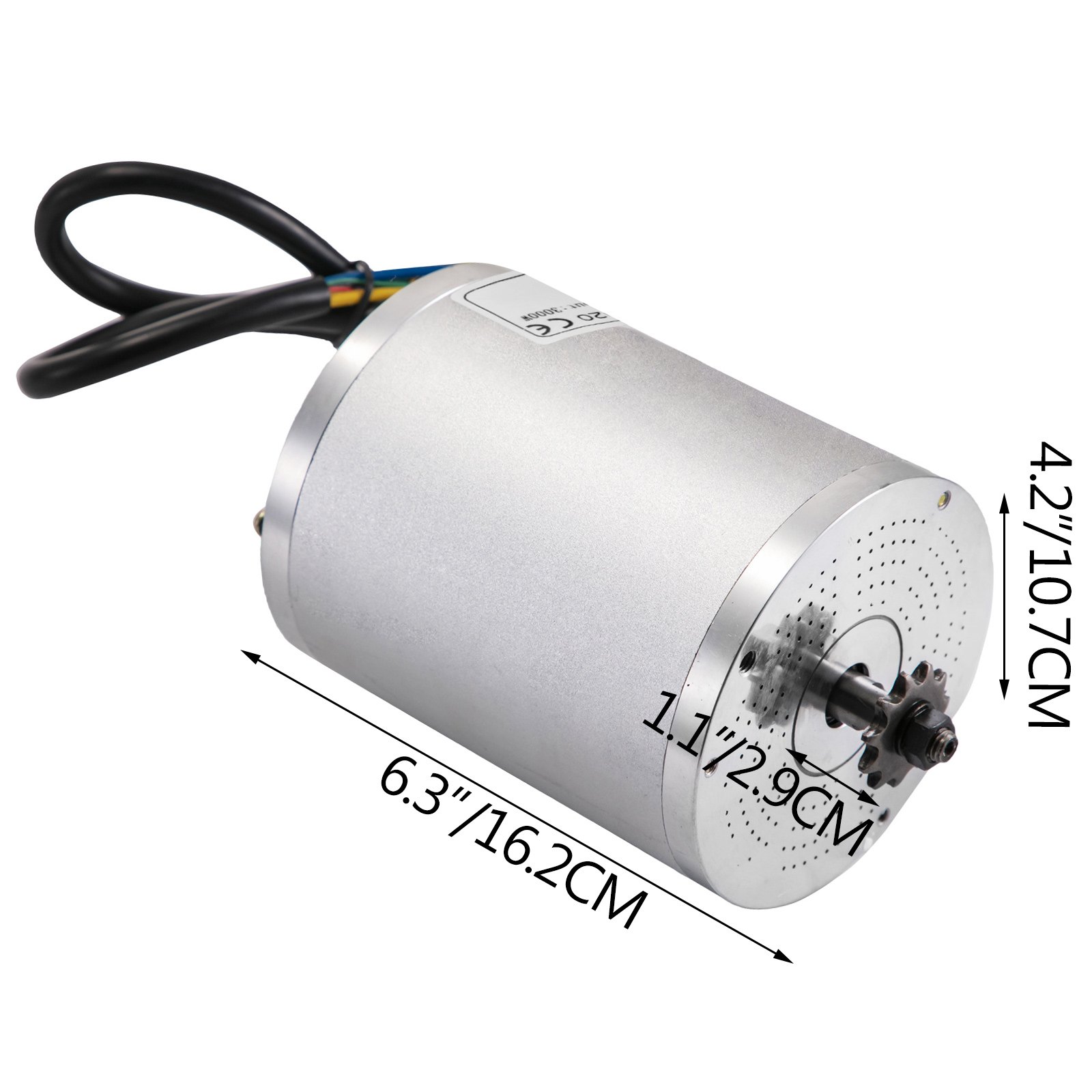 Brushless Electric Motor Controller 60v 3000w Bldc Sprocket Scooter Efficiency
