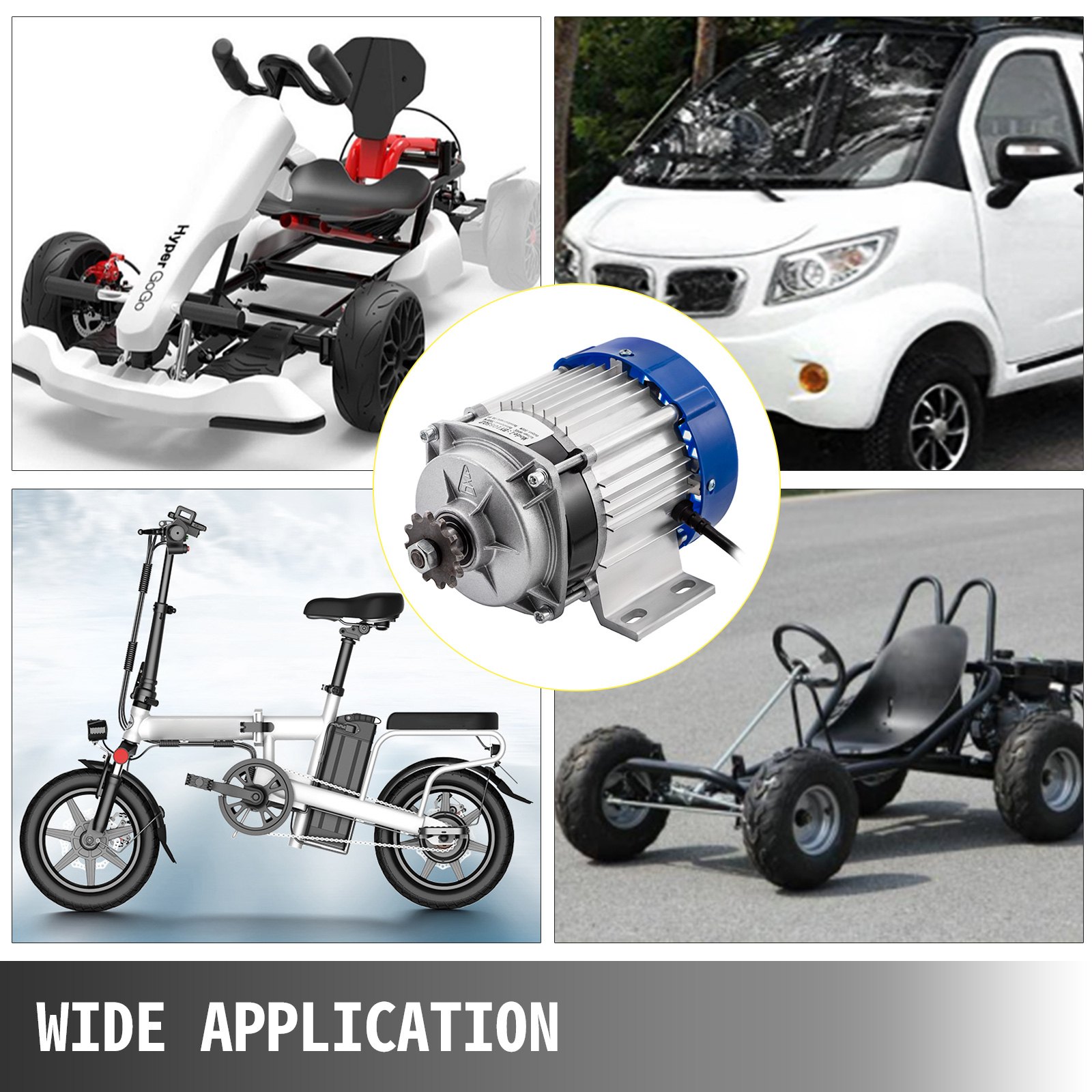 60V DC Motor Gear Brushless Electric Motor 500W BLDC sprocket Permanent Scooter
