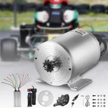 VEVOR Electric Brushless DC Motor 72V 3000W Brushless Electric Motor 4900RPM Brushless Motor Kit w/ Controller and Throttle Grip for Electric Scooter E Bike Engine Motorcycle DIY Part Conversion Kit