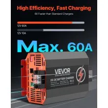 12V 60A DC to DC Charger Battery Charger 750W for Lead-Acid and Lithium AGM GEL