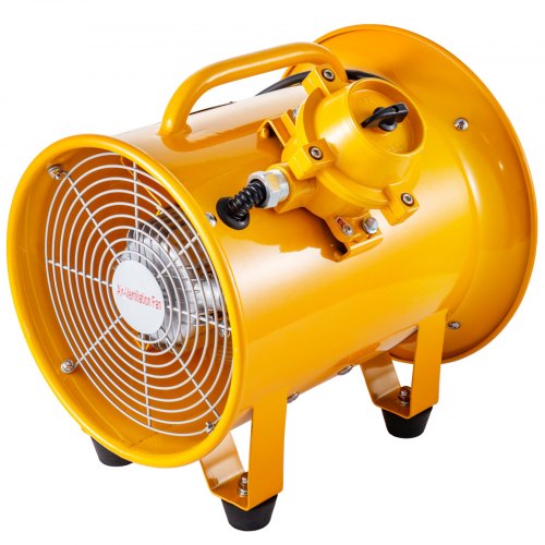 VEVOR Explosion Proof Fan 10 Inch(250mm) Utility Blower Fan 350W 220V 60HZ Speed 3450 RPM for Extraction and Ventilation in Potentially Explosive Environments