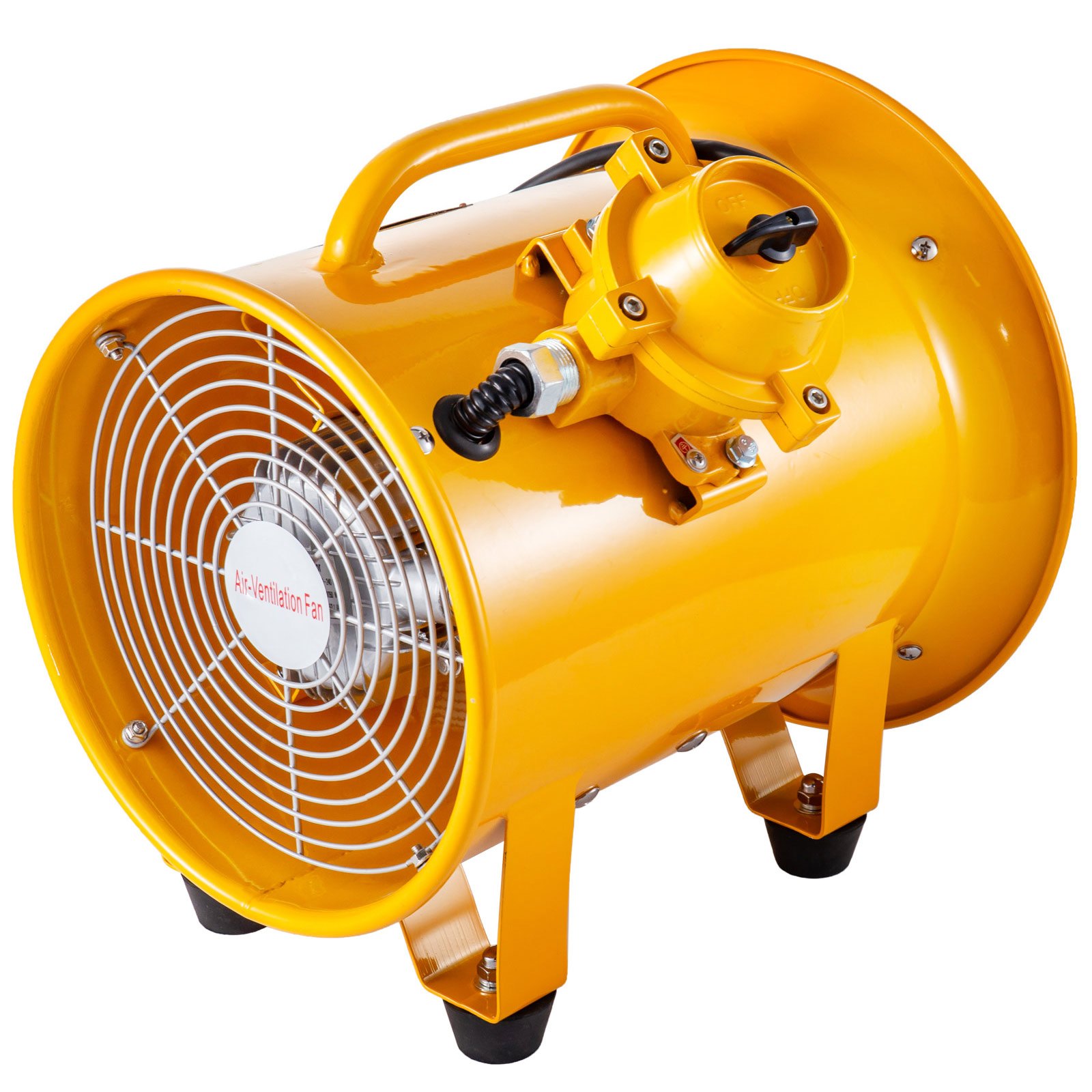 VEVOR Explosion Proof Fan 10 Inch(250mm) Utility Blower Fan 350W 220V 60HZ Speed 3450 RPM for Extraction and Ventilation in Potentially Explosive Environments