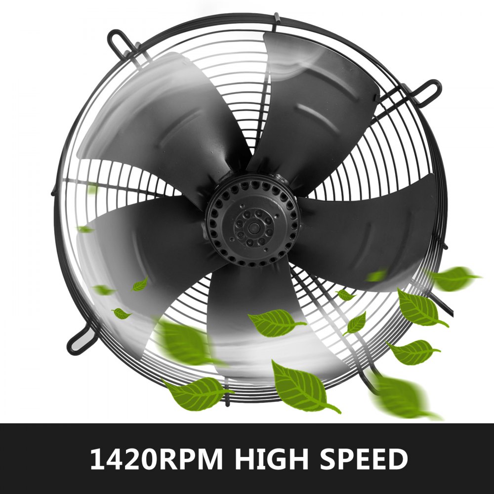 400mm Axial Fan Ventilation Extractor Fan 1ph 4 Pole 220V Industrial 1420RPM