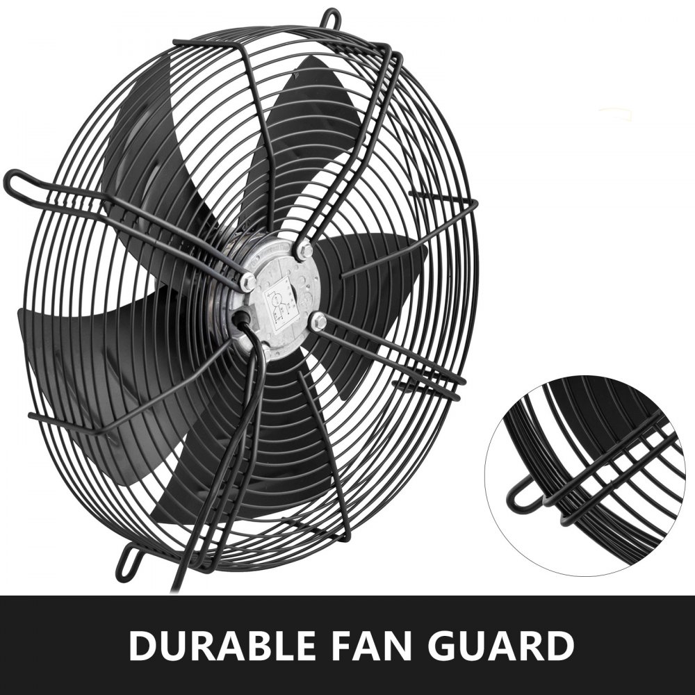 400mm Axial Fan Ventilation Extractor Fan 1ph 4 Pole 220V Industrial 1420RPM
