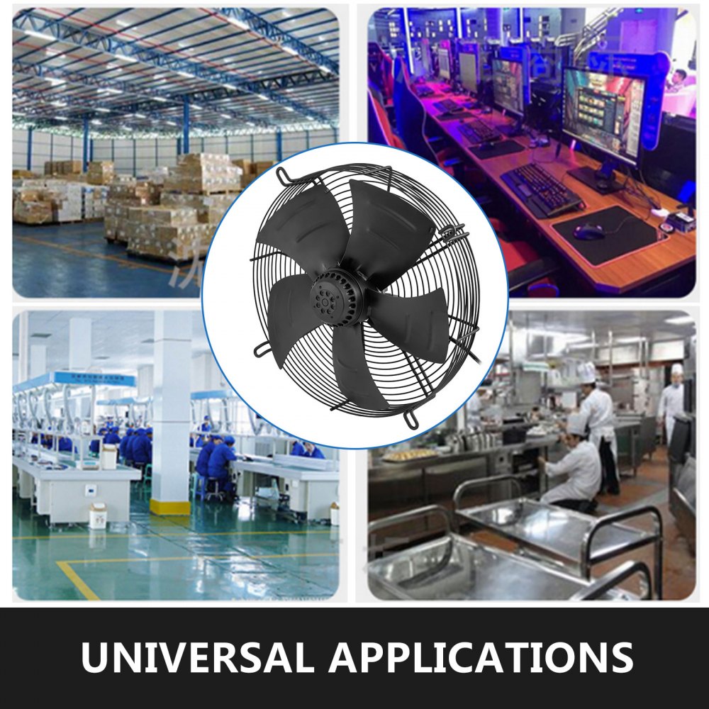 400mm Axial Fan Ventilation Extractor Fan 1ph 4 Pole 220V Industrial 1420RPM