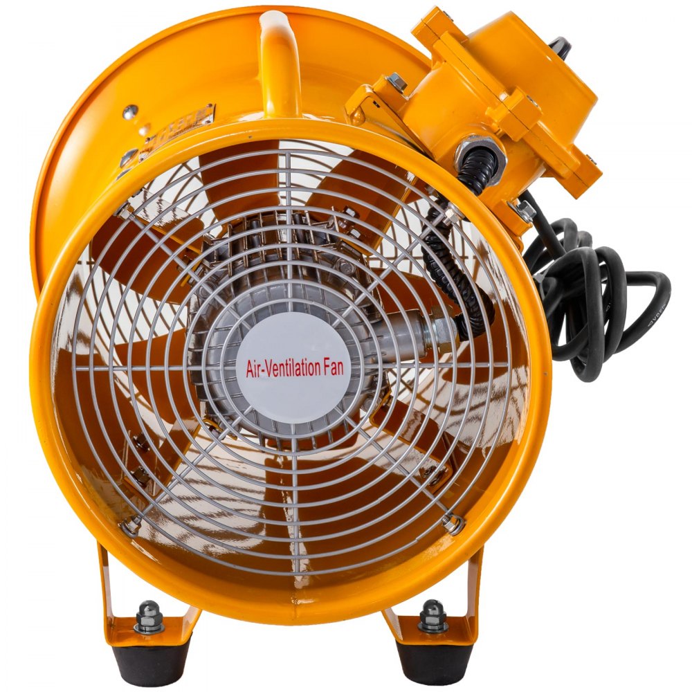 VEVOR Ventilador a prueba de explosiones Soplador utilitario de 10 pulgadas (250 mm) Ventilador a prueba de explosiones de 350 W 110 V 60 HZ Velocidad 3450 RPM para extracción y ventilación en entornos potencialmente explosivos