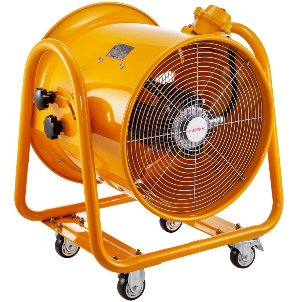 VEVOR Explosion Proof Fan, 16inch Utility Blower Fan 1.1KW 110V Portable Ventilator Explosion Proof Fan 60Hz 3450rpm Ventilation Fan for Extraction Ventilation in Potentially Explosive Environments