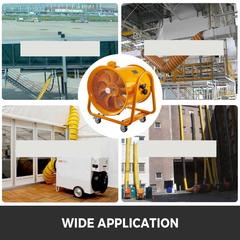 VEVOR 18" Ventilator Explosion Proof Axial Fan 750W Industrial Blower 6600m3/h
