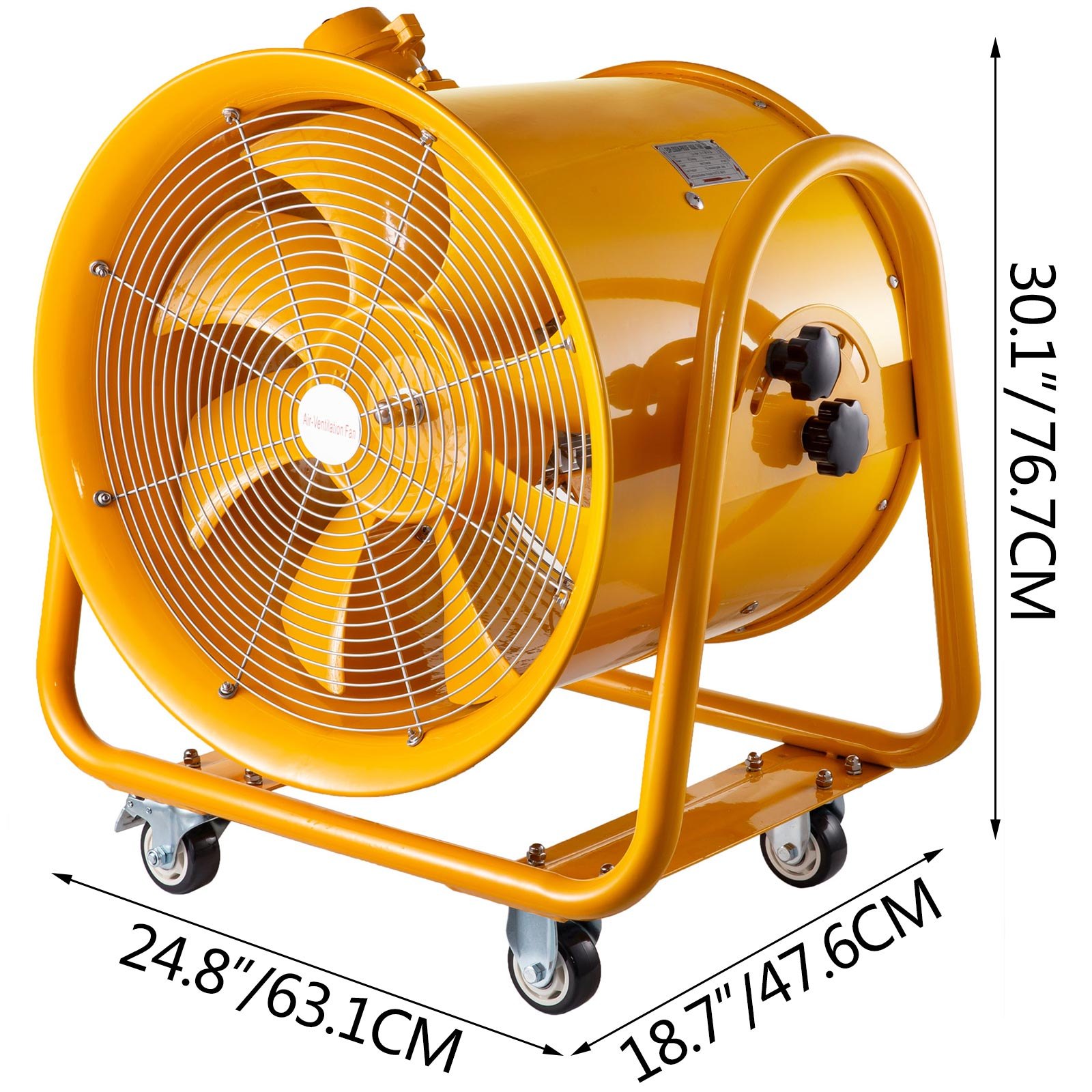 VEVOR 20" Atex Rated Ventilators 900W Explosion Proof Fan