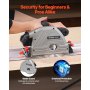 Cordless Track Saw 5-1/2 in Plunge-Cut Circular Saw Kit 20V Battery (Tool Only)
