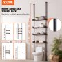 VEVOR Over the Toilet Storage 4-Tier Bathroom Shelf Rack Space Saver Organizer