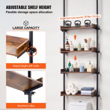 VEVOR Over the Toilet Storage 4-Tier Bathroom Shelf Rack Space Saver Organizer