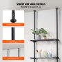 VEVOR Over the Toilet Storage 4-Tier Bathroom Shelf Rack Space Saver Organizer