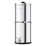 VEVOR Gravity-fed Water Filter System, 1.5G 304 Stainless-Steel Countertop System, Water Filtration System, Reduces Lead and up to 99% of Chlorine, with 2 Carbon Filters & Spigot, for Home Camping RV