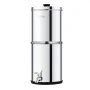 VEVOR Gravity-fed Water Filter System, 1.5G 304 Stainless-Steel Countertop System, Water Filtration System, Reduces Lead and up to 99% of Chlorine, with 2 Carbon Filters & Spigot, for Home Camping RV