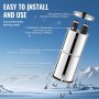 VEVOR 2.25G Gravity-fed Water Filter Countertop System Stainless Steel 2 Filters