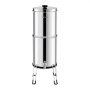 VEVOR Gravity-fed Water Filter System, 2.25G 304 Stainless-Steel Countertop Water Filtration System, Reduces Lead and up to 99% of Chlorine, with 2 Ceramic Carbon Filters, Spigot, and Stand