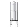 VEVOR Gravity-fed Water Filter System, 2.25G 304 Stainless-Steel Countertop Water Filtration System, Reduces Lead and up to 99% of Chlorine, with 2 Ceramic Carbon Filters, Spigot, and Stand