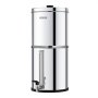 VEVOR Gravity-fed Water Filter System, 2.25G 304 Stainless-Steel Countertop System, Water Filtration System, Reduces Lead and up to 99% of Chlorine, with 2 Carbon Filters, and Water Level  Spigot