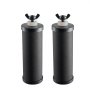 Filtros de agua de repuesto VEVOR, elementos de purificación, filtros de repuesto de carbón activado, filtro de agua fácil de reemplazar, sistema de filtración por gravedad, compatible con la mayoría de las marcas, paquete de 2, color negro