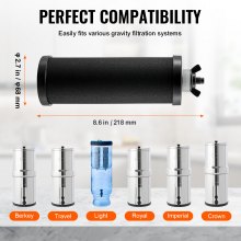 VEVOR Purification Water Filter Replacement for Gravity Filter System 2 Pack