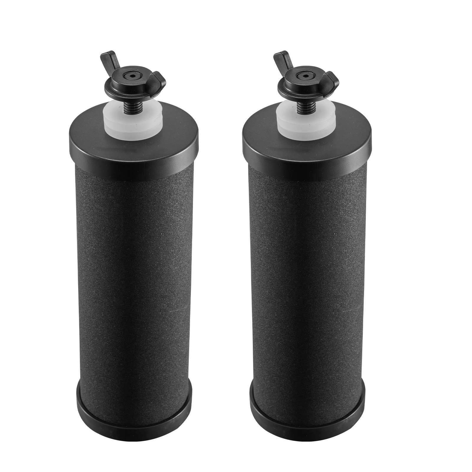 VEVOR Water Filters Replacement, Purification Elements, Activated Carbon Replacement Filters, Easy to Replace Water Filter, Gravity Water Filter System, Compatible with Most Brands, Pack of 2, Black
