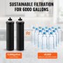 VEVOR Purification Water Filter Replacement for Gravity Filter System 2 Pack