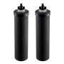 VEVOR Water Filters Replacement, Purification Elements, Activated Carbon Replacement Filters, Easy to Replace Water Filter, Gravity Water Filter System, Compatible with Most Brands, Pack of 2, Black