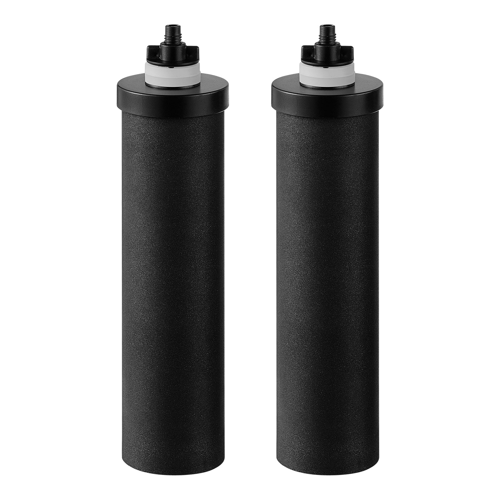 VEVOR Water Filters Replacement, Purification Elements, Activated Carbon Replacement Filters, Easy to Replace Water Filter, Gravity Water Filter System, Compatible with Most Brands, Pack of 2, Black