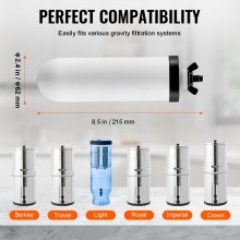 VEVOR Purification Water Filter Replacement for Gravity Filter System 2 Pack