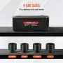 VEVOR Axle Nut Impact Socket Set 1/2" Drive 6-Point 4PCS SAE Spindle Nut Socket